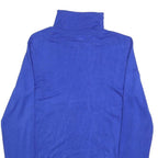 CALVIN KLEIN Mens Blue Plain Turtleneck Basic Knit Jumper M Stylish Comfortable