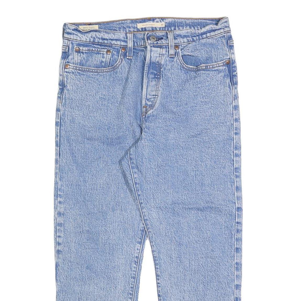 LEVI'S Womens Regular Fit Straight Leg Denim Light Blue Jeans W30 L26 Classic