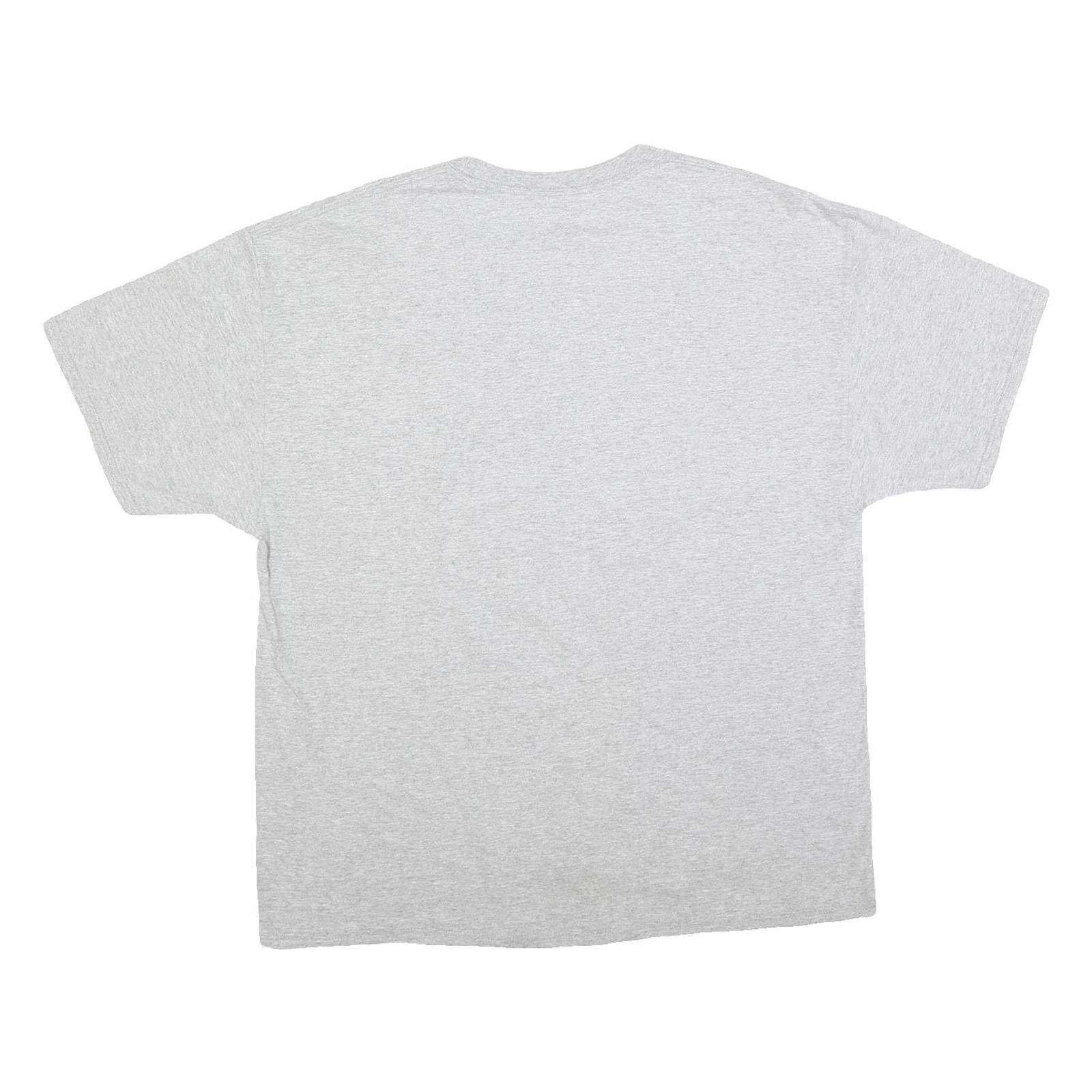 CHAMPION Mens Grey XL Graphic T-Shirt Short Sleeve Crew Neck Authentic Print