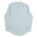 ZARA Mens Plain Shirt Grey Long Sleeve M