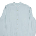 ZARA Mens Plain Shirt Grey Long Sleeve M