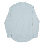 ZARA Mens Plain Shirt Grey Long Sleeve M