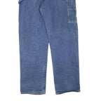 DICKIES Mens Regular Blue Denim Jeans W38 L34 Zip Closure Workwear Straight Fit