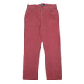 POLO RALPH LAUREN Mens Cotton Red Regular Fit Straight Trousers W34 L32 Classic