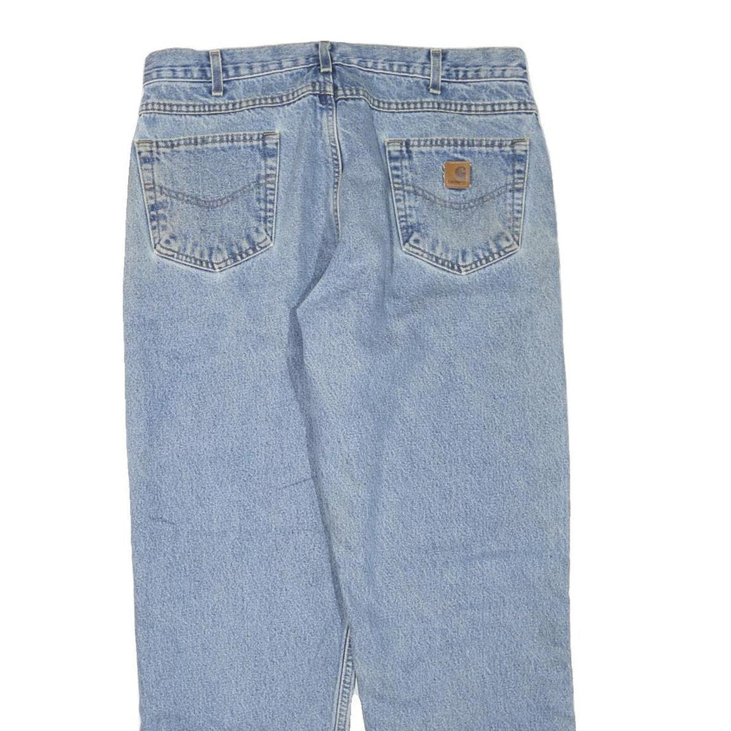CARHARTT Mens Regular Fit Light Blue Denim Jeans W38 L32 Classic Cotton Blend