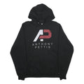 CHAMPION Mens Black Anthony Pettis Pullover Hoodie L Cotton Blend Casual