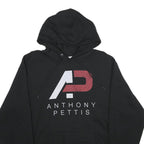 CHAMPION Mens Black Anthony Pettis Pullover Hoodie L Cotton Blend Casual