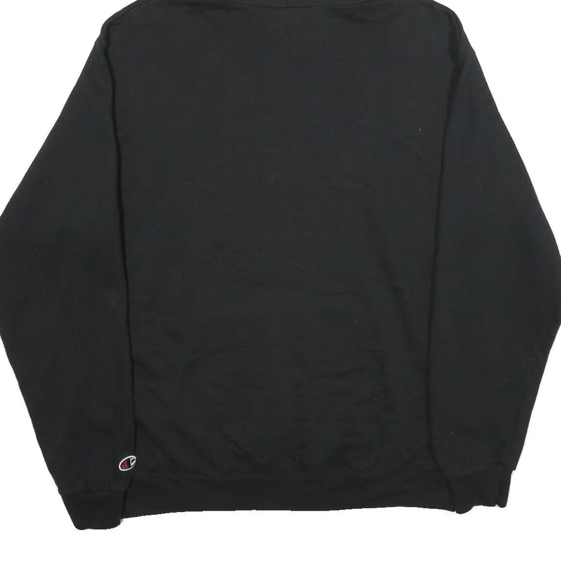 CHAMPION Mens Black Anthony Pettis Pullover Hoodie L Cotton Blend Casual