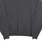 DROLE Mens Charcoal Zip Up Jacket L Cotton Blend Plain Casual Zip Fastening