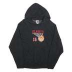 FRUIT OF THE LOOM Mens Black St. Marys Basketball Pullover Hoodie L Sports