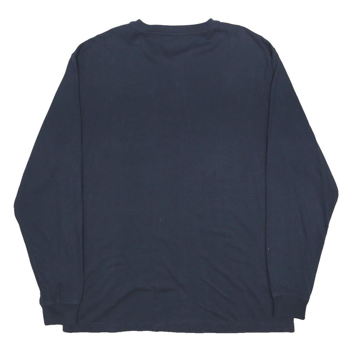 CARHARTT Mens Blue Long Sleeve Henley Neck T-Shirt Pocket Logo L