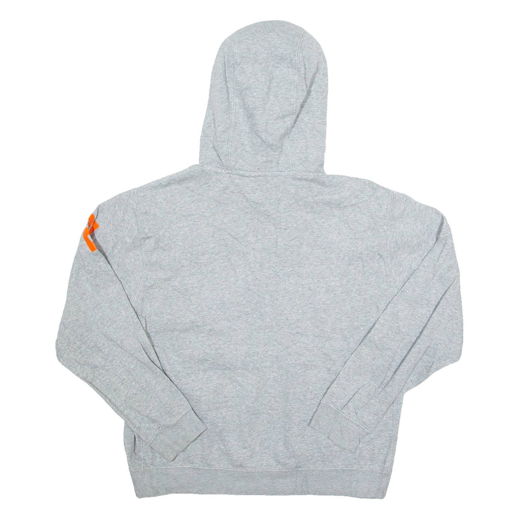NIKE Clinton Middle School Hawks Basketball Womens Grey Hoodie USA M