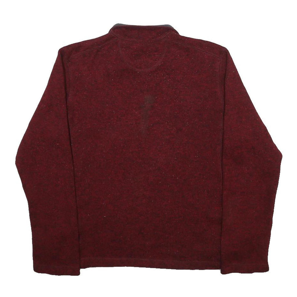 WOOLRICH Mens Red & Grey Pullover Plain Crew Neck Basic Knit M Casual Outdoor