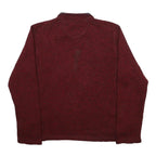 WOOLRICH Mens Red & Grey Pullover Plain Crew Neck Basic Knit M Casual Outdoor