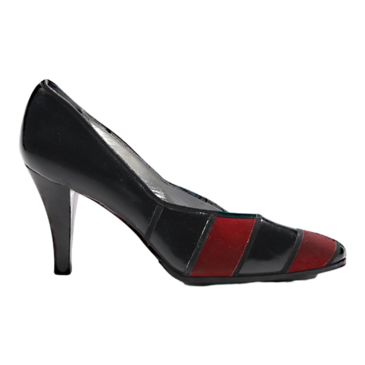 EDMOND. K Pump Heels Black Leather Womens UK 2