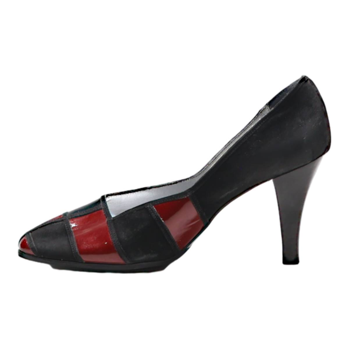 EDMOND. K Pump Heels Black Leather Womens UK 2