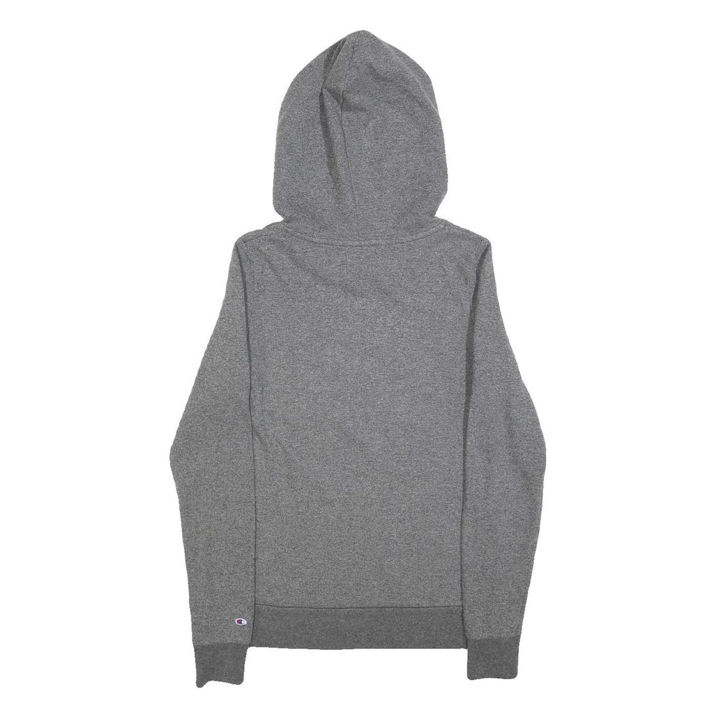 CHAMPION Womens Grey Hooded Pullover S SFSU Graphic Cotton Blend Hoodie