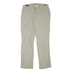 COLUMBIA Womens Beige Polyester Blend Regular Straight Trousers W33 L32 Outdoor