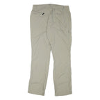 COLUMBIA Womens Beige Polyester Blend Regular Straight Trousers W33 L32 Outdoor