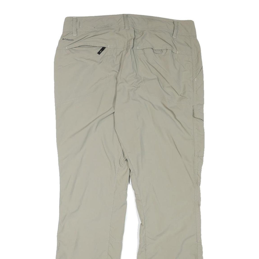 COLUMBIA Womens Beige Polyester Blend Regular Straight Trousers W33 L32 Outdoor