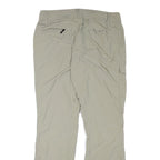 COLUMBIA Womens Beige Polyester Blend Regular Straight Trousers W33 L32 Outdoor