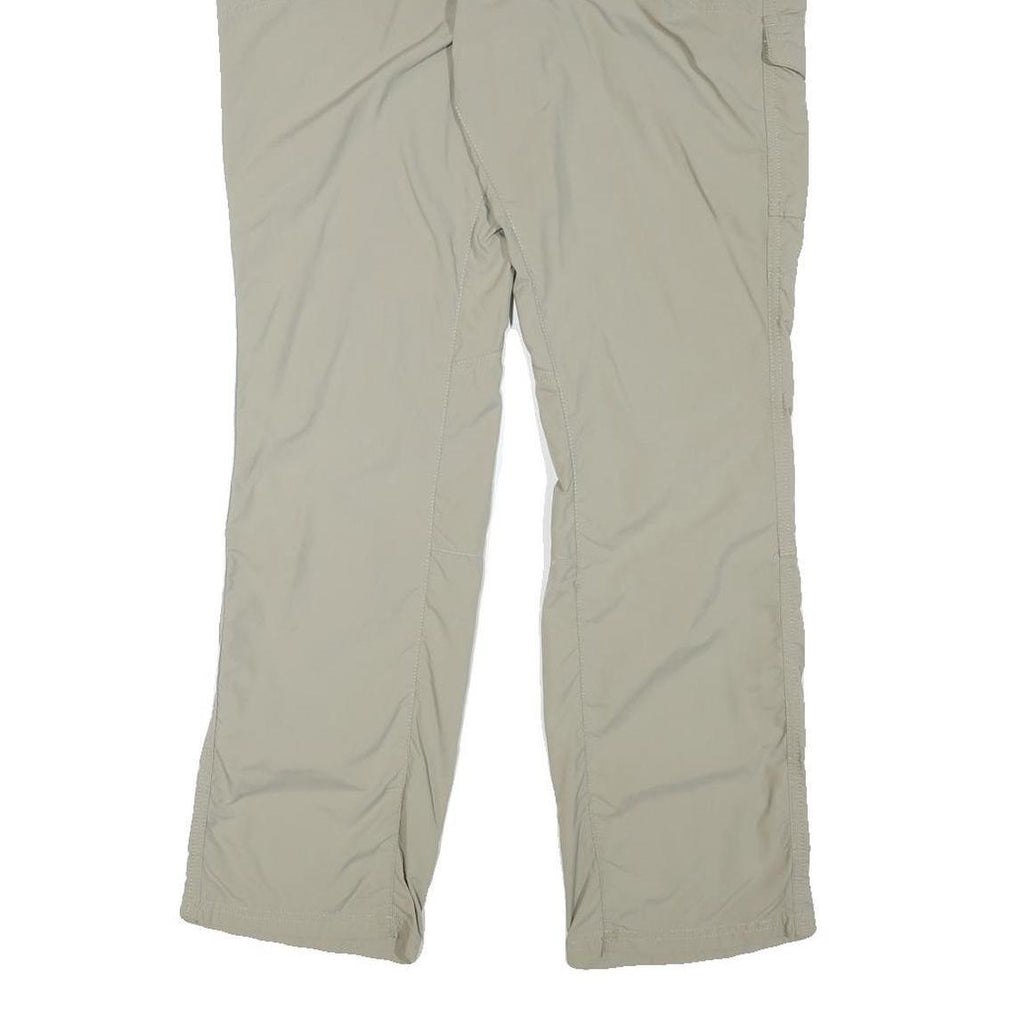 COLUMBIA Womens Beige Polyester Blend Regular Straight Trousers W33 L32 Outdoor