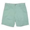 NAUTICA Mens Shorts Green Casual Plain XL W38 Cotton Blend Comfortable Fit