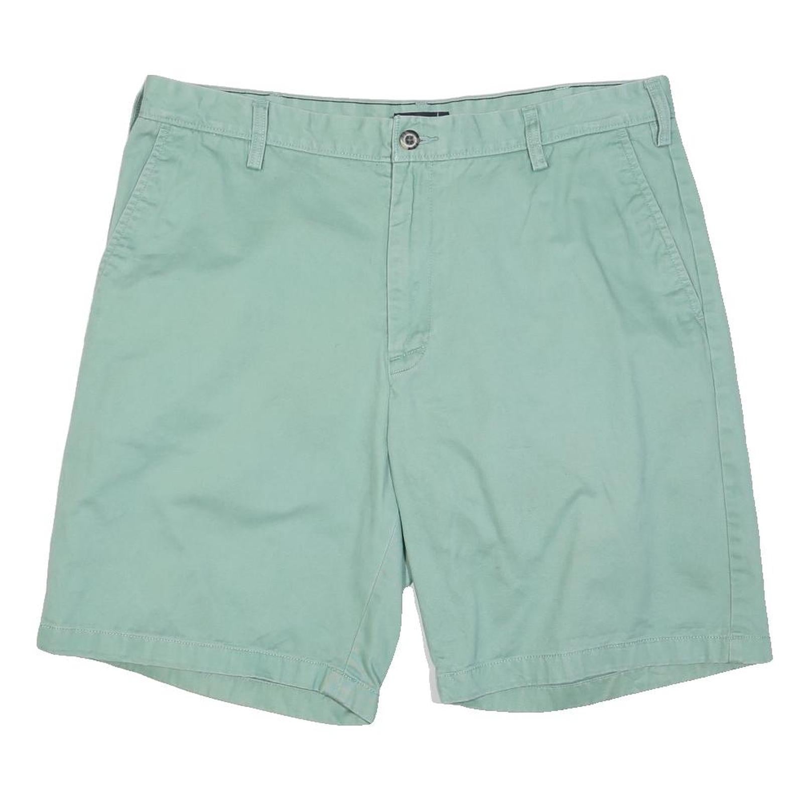 NAUTICA Mens Shorts Green Casual Plain XL W38 Cotton Blend Comfortable Fit
