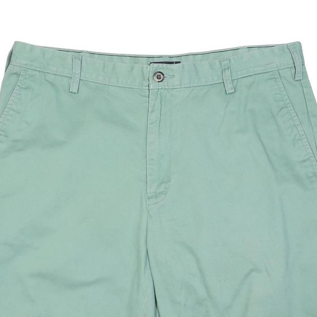 NAUTICA Mens Shorts Green Casual Plain XL W38 Cotton Blend Comfortable Fit