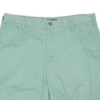 NAUTICA Mens Shorts Green Casual Plain XL W38 Cotton Blend Comfortable Fit