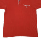LACOSTE Mens Red Polo Shirt S Cotton Blend Short Sleeve Plain with Chest Pocket