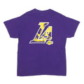 FANATICS Mens Purple Yellow LA Los Angeles Lakers Graphic T-Shirt L Short Sleeve