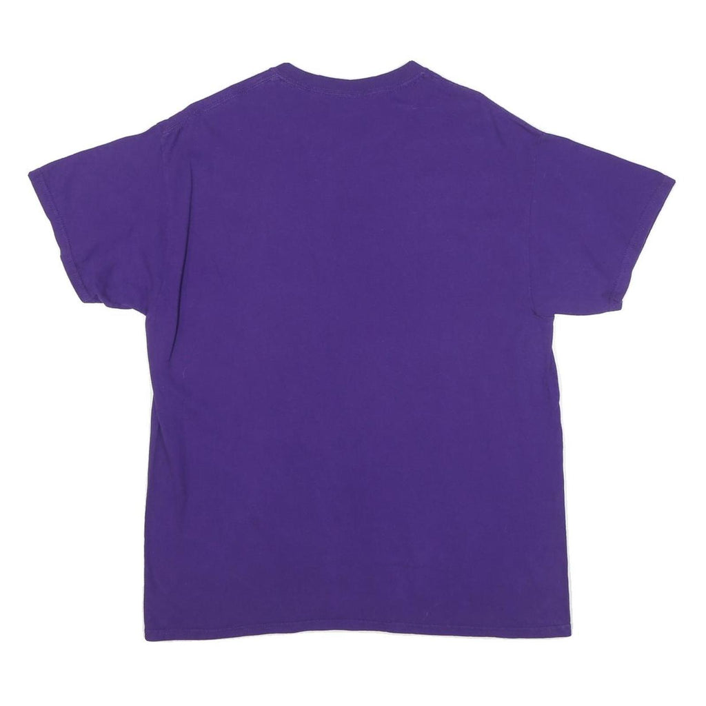 FANATICS Mens Purple Yellow LA Los Angeles Lakers Graphic T-Shirt L Short Sleeve