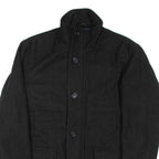 GUESS Mens Coat Black Wool S