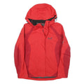 JACK WOLFSKIN Womens Red & Burgundy Outdoor Jacket M Polyester Blend Zip Hooded