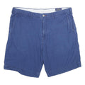 POLO RALPH LAUREN Mens Blue Casual Cotton Shorts L W36 Classic Button Closure