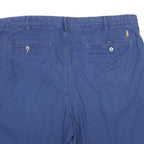 POLO RALPH LAUREN Mens Blue Casual Cotton Shorts L W36 Classic Button Closure