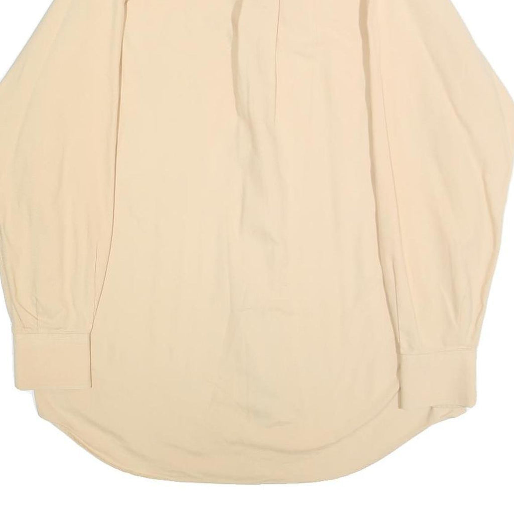 NAUTICA Mens Beige Cotton Shirt M Classic Button-Down Long Sleeve Casual