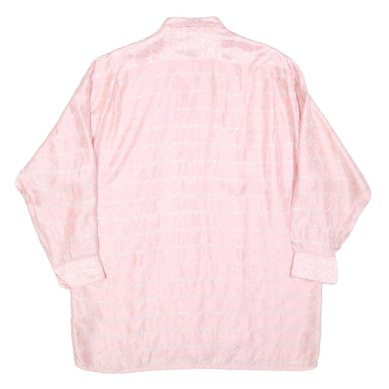 EQUIPMENT CO Womens Pink Printed Shirt Long Sleeve Collared L Stylish