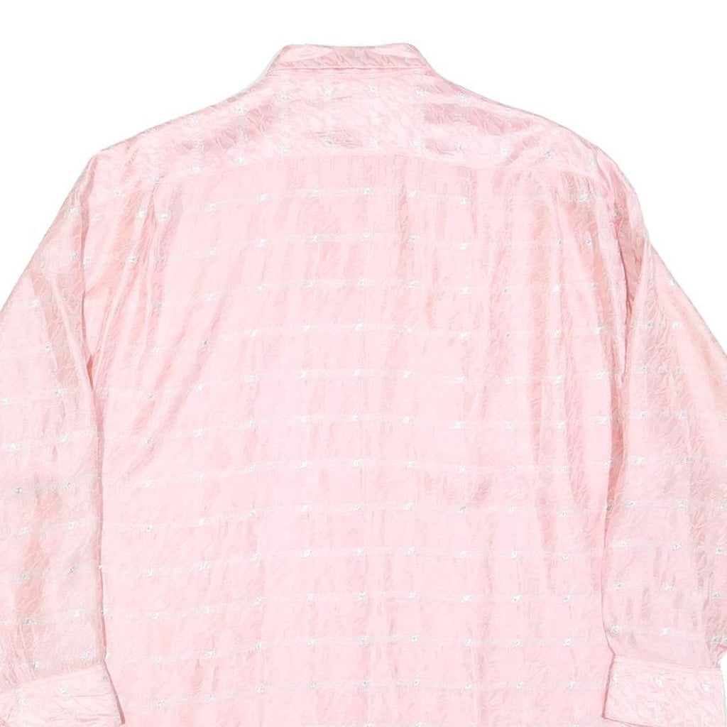 EQUIPMENT CO Womens Pink Printed Shirt Long Sleeve Collared L Stylish