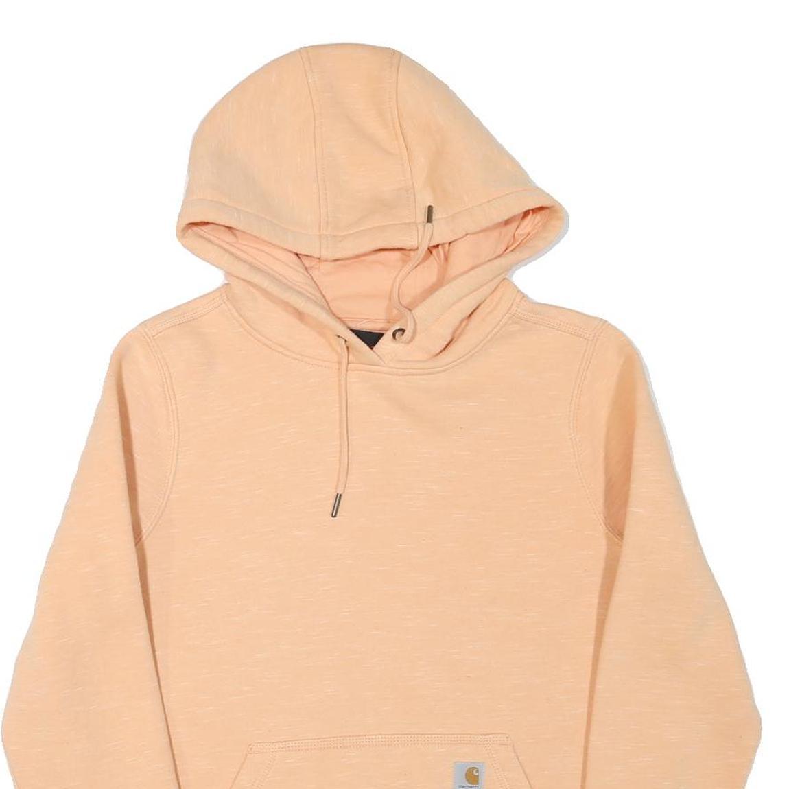 CARHARTT Womens Peach Hoodie M Casual Cotton Blend Pullover Sweatshirt