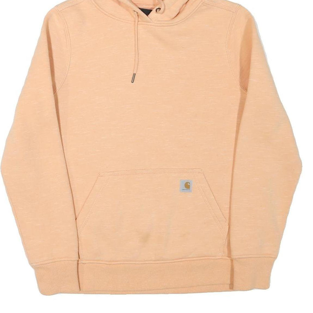 CARHARTT Womens Peach Hoodie M Casual Cotton Blend Pullover Sweatshirt