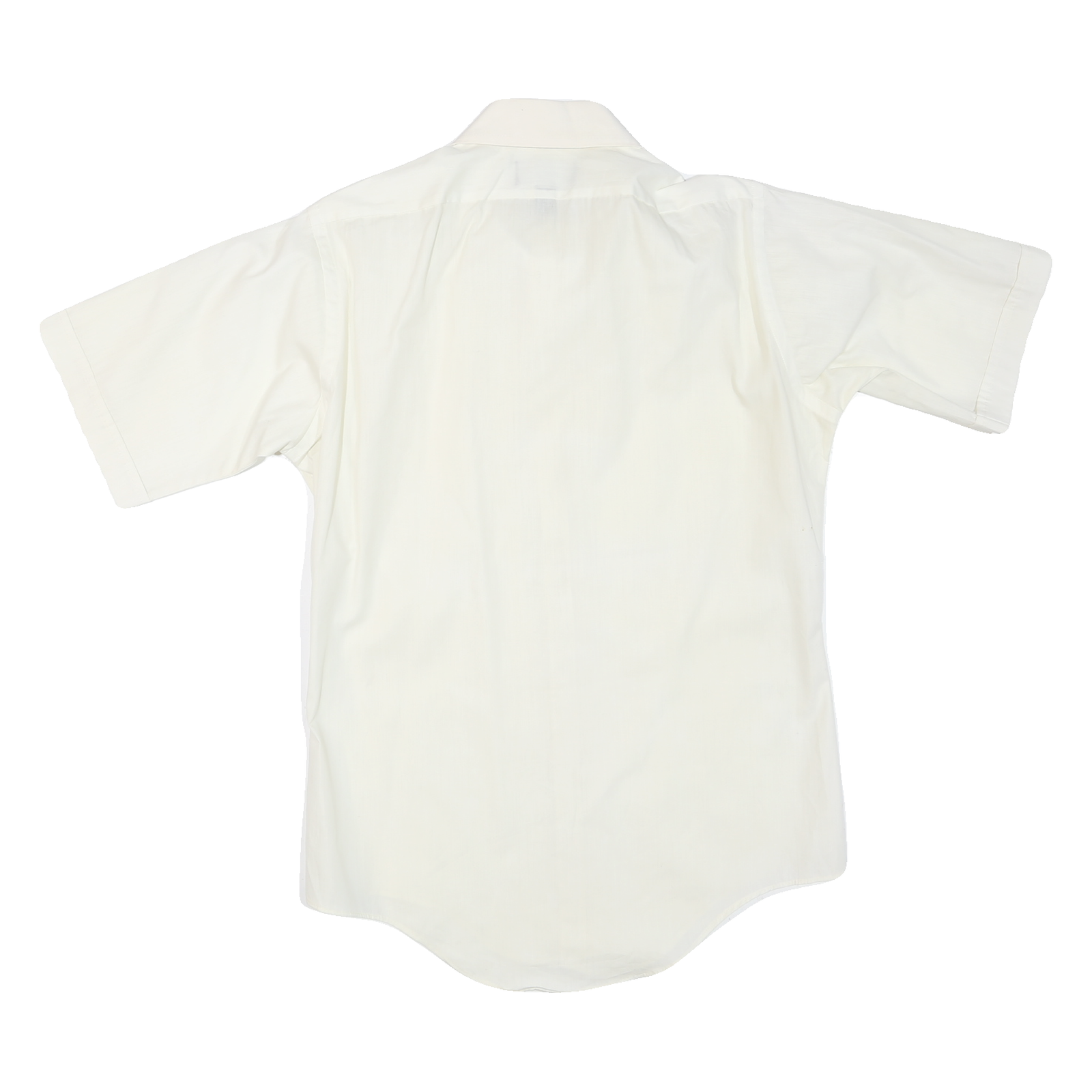CHALLENGER Mens White Short Sleeve Shirt M Polyester Blend Classic Button Front
