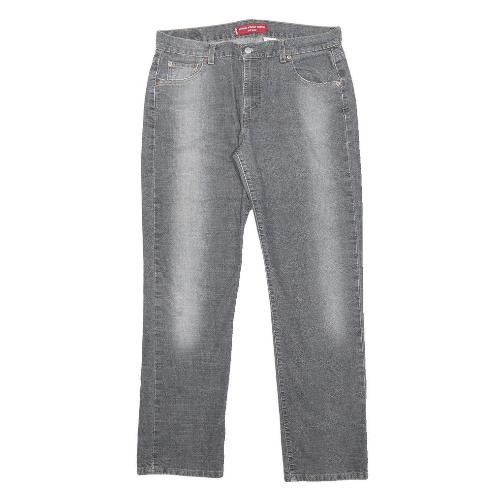 LEVI'S 505 Womens Jeans Grey Regular Straight Denim Medium Wash W33 L31 Classic