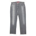 LEVI'S 505 Womens Jeans Grey Regular Straight Denim Medium Wash W33 L31 Classic