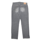 LEVI'S 505 Womens Jeans Grey Regular Straight Denim Medium Wash W33 L31 Classic