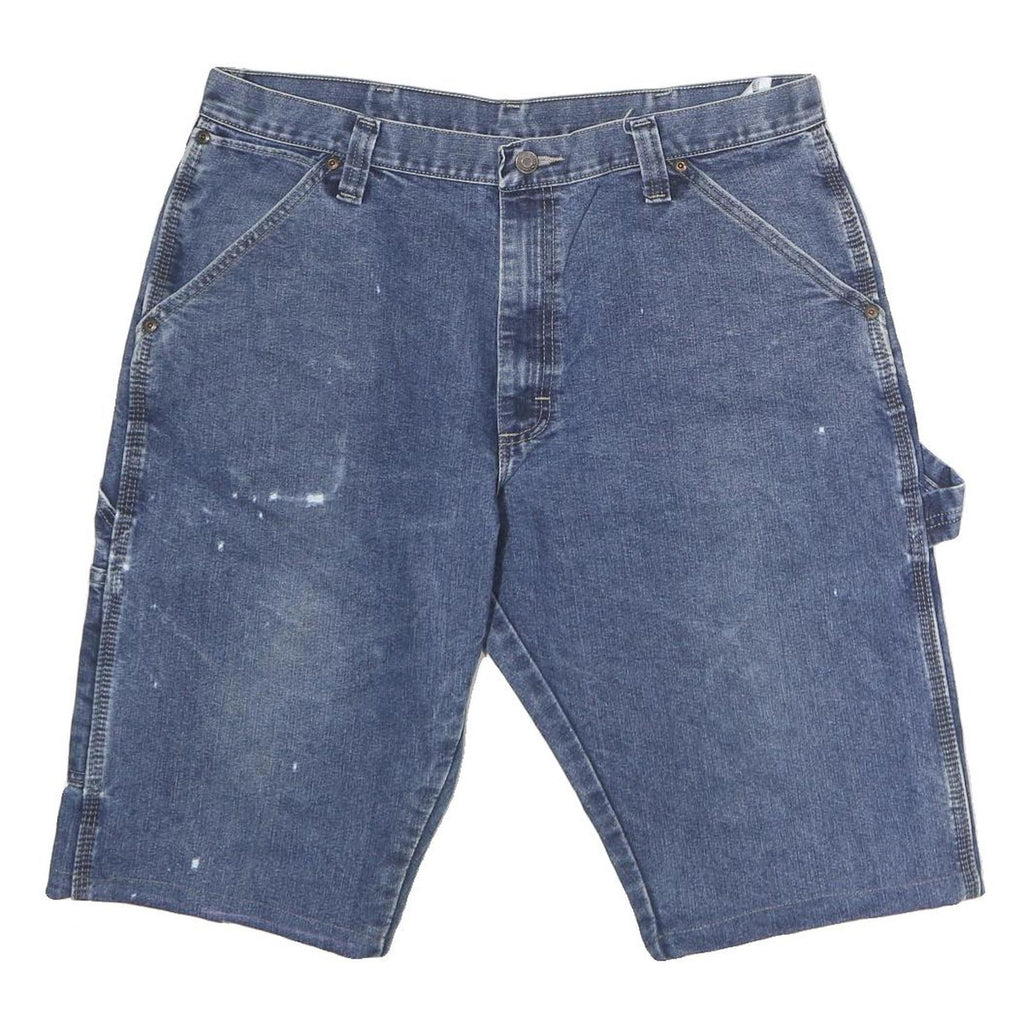 WRANGLER Mens Denim Blue Casual Shorts 2XL W38 Cotton Carpenter Style
