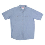 WRANGLER Mens Plain Shirt Blue M