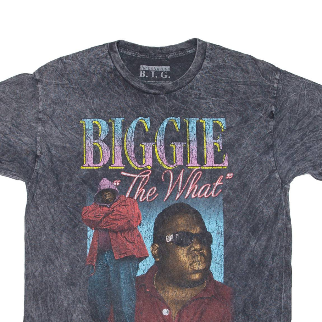 Biggi Mens Tie Dye T-Shirt Grey L