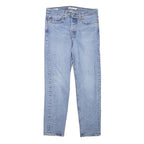 LEVI'S Womens Slim Blue Denim Plain Slim Jeans W28 L26 Classic Cotton Blend Zip